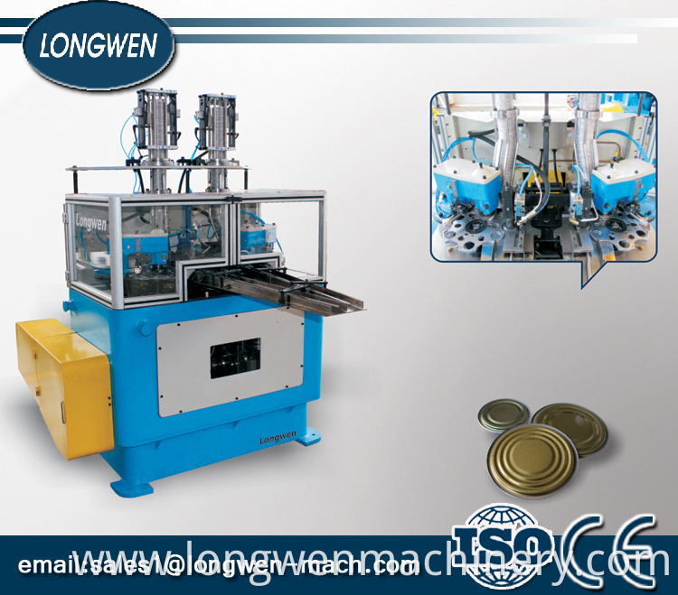 Chinese cap end lid making machine high speed liner